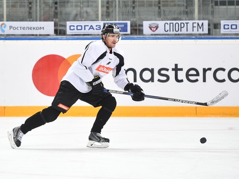 Раскатка "Авангарда" перед матчем с "Медвешчаком"