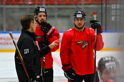 Первая тренировка «Авангарда» под руководством Михаила Кравеца