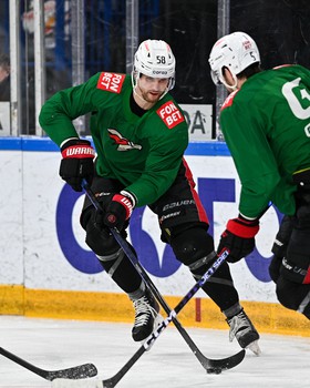 Раскатка «Авангарда» перед четвёртым матчем серии с «Металлургом» в Магнитогорске