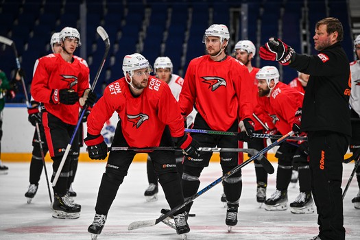 Раскатка «Авангарда» перед третьим матчем серии с «Локомотивом»