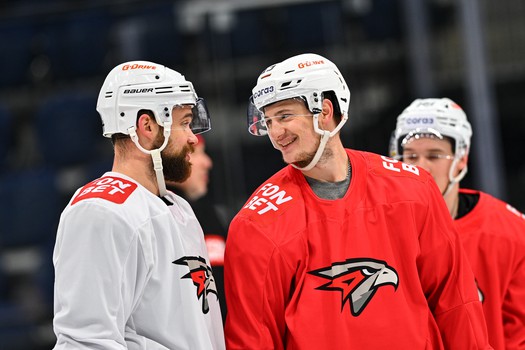 Раскатка «Авангарда» перед выездным матчем с московским «Динамо»