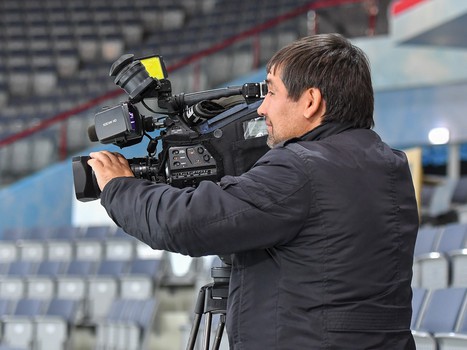 Открытая тренировка "Авангарда" для СМИ