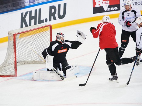 Раскатка "Авангарда" перед выездным матчем с "Ак Барсом"