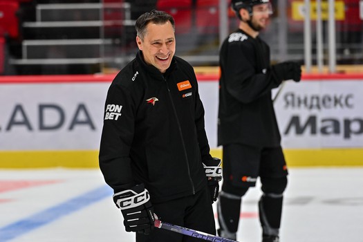 Тренировка воспитанников Хоккейной Академии «Авангард» 2019 года рождения на G-Drive Арене