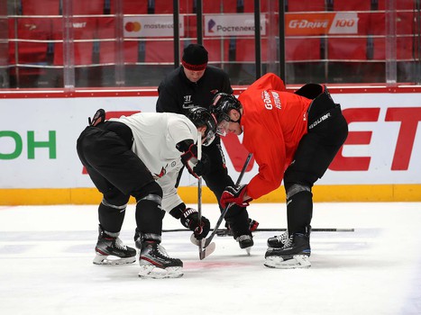 Раскатка «Авангарда» перед матчем с «Трактором»