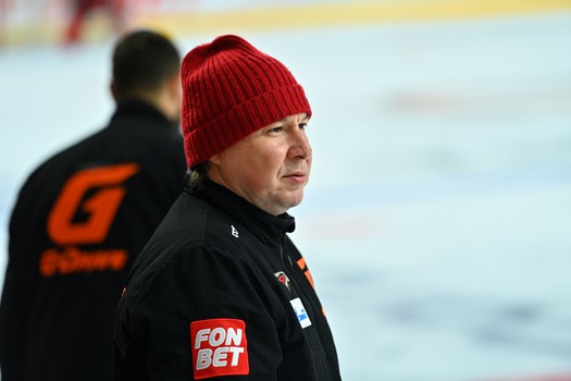 Раскатка «Авангарда» перед матчем в Екатеринбурге