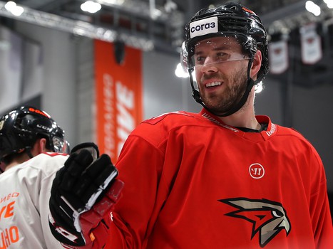 Раскатка «Авангарда» перед первым матчем серии с «Металлургом»