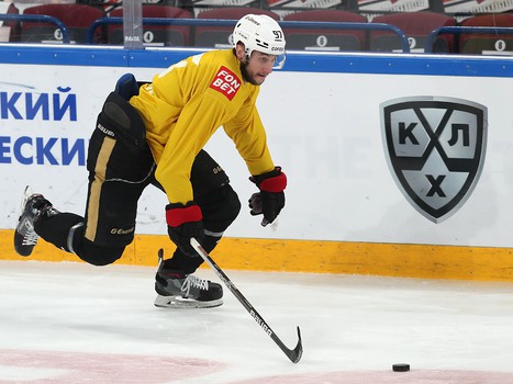 Тренировка «Авангарда» перед вторым матчем серии в Магнитогорске