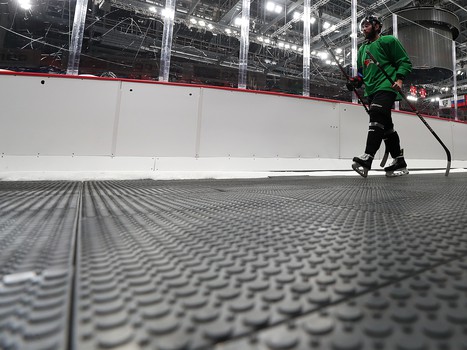 Раскатка «Авангарда» перед матчем с «Амуром»