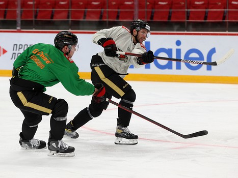 Раскатка «Авангарда» перед матчем с «Локомотивом»