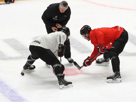 Раскатка «Авангарда» перед матчем с «Барысом»