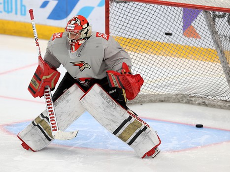 Раскатка «Авангарда» перед матчем с «Металлургом»