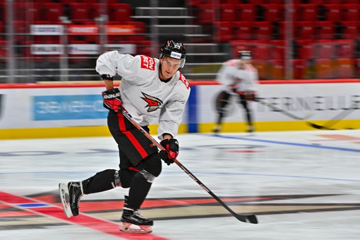 Раскатка «Авангарда» перед матчем с «Металлургом»