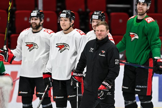 Раскатка «Авангарда» перед первым матчем серии с «Металлургом»