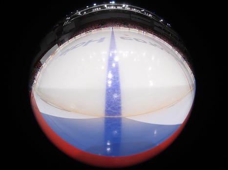 Раскатка «Авангарда» перед матчем в Челябинске