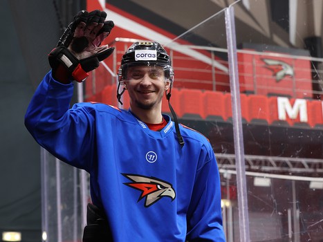 Раскатка «Авангарда» перед матчем с «Витязем»