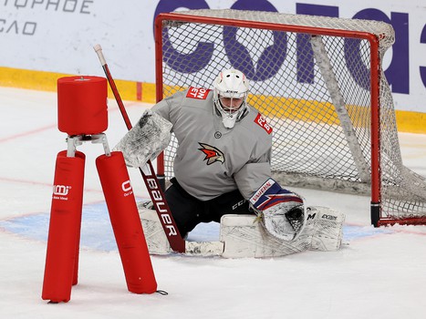 Раскатка «Авангарда» перед матчем с «Автомобилистом»