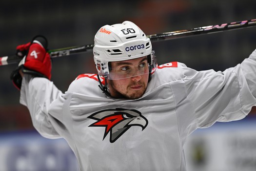 Тренировка «Авангарда» перед матчем в Хабаровске