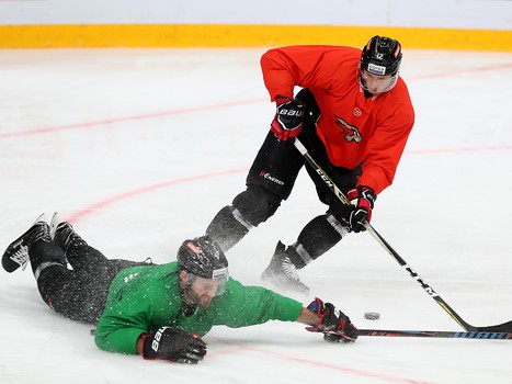 Раскатка «Авангарда» перед матчем с «Куньлунь РС»