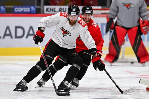 Раскатка «Авангарда» перед матчем с «Витязем»