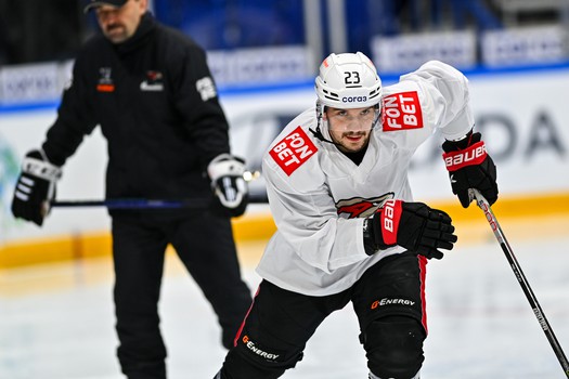 Раскатка «Авангарда» перед матчем в Уфе