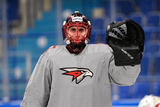 Тренировка «Авангарда» перед матчем в Нижнекамске