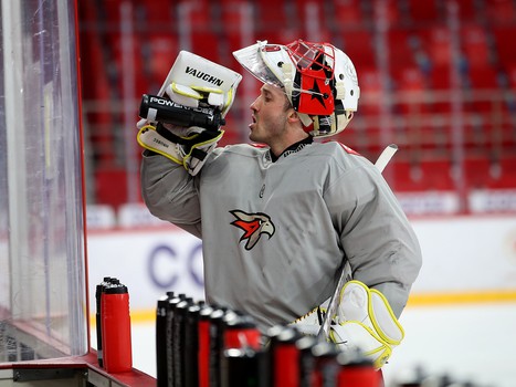 Тренировка «Авангарда» перед матчем в Екатеринбурге