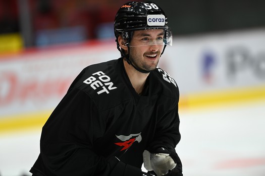 Тренировка «Авангарда» перед матчем с «Адмиралом»