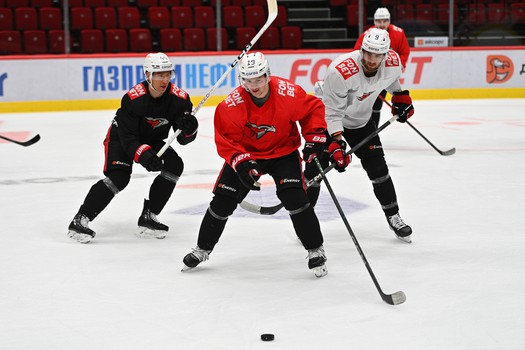 Тренировка «Авангарда» в Омске