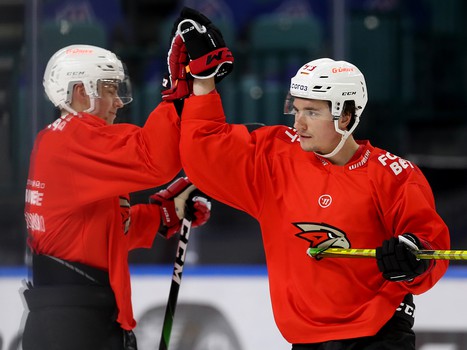 Раскатка «Авангарда» перед выездным матчем против СКА