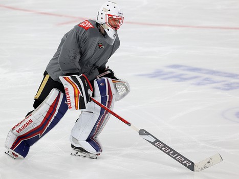 Раскатка «Авангарда» перед матчем в Магнитогорске