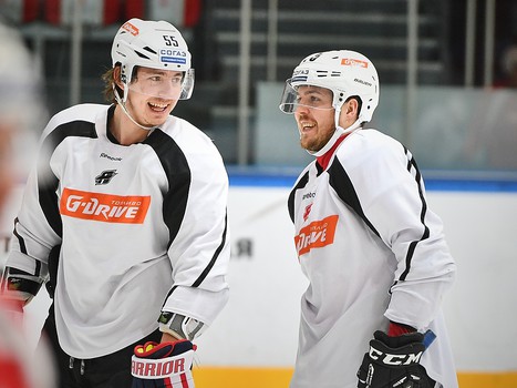 Раскатка "Авангарда" перед выездным матчем с "Северсталью"