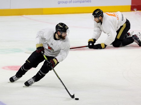 Тренировка «Авангарда» перед матчем с «Ак Барсом» в Дубае