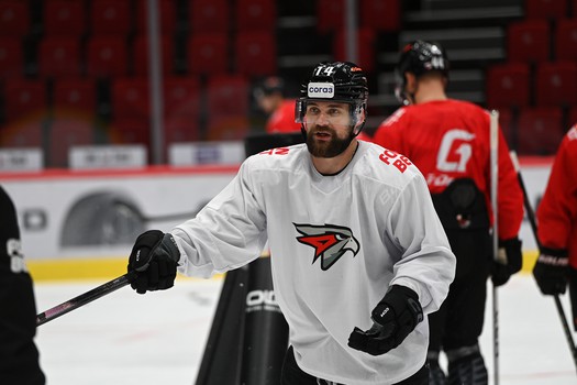 Тренировка «Авангарда» перед матчем с «Адмиралом»