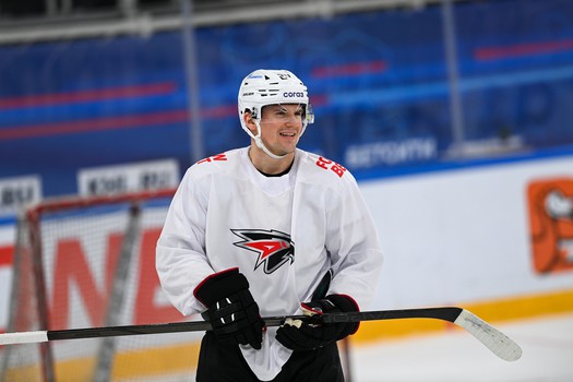 Тренировка «Авангарда» перед матчем в Тольятти