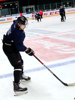 Раскатка «Авангарда» перед матчем со «Спартаком»