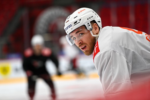 Раскатка «Авангарда» перед матчем в Балашихе