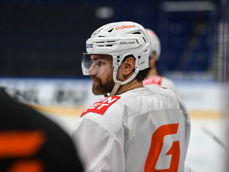 Раскатка «Авангарда» перед матчем в Уфе