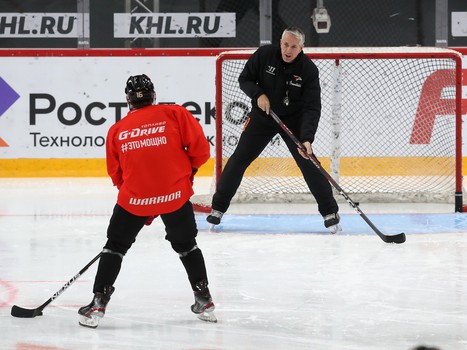 Раскатка «Авангарда» перед матчем с «Витязем»