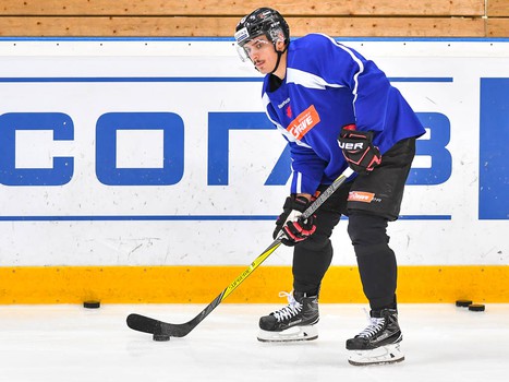 Раскатка "Авангарда" перед матчем с "Металлургом"