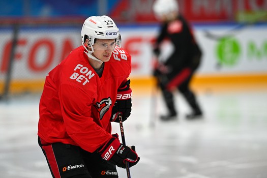 Раскатка «Авангарда» перед пятым матчем серии в Магнитогорске