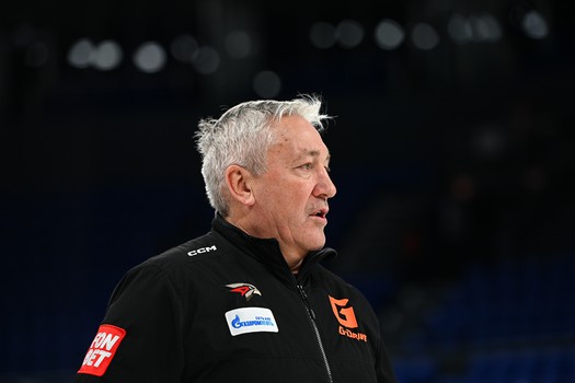 Раскатка «Авангарда» перед матчем в Новосибирске