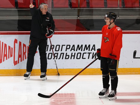 Раскатка «Авангарда» перед матчем со «Спартаком»