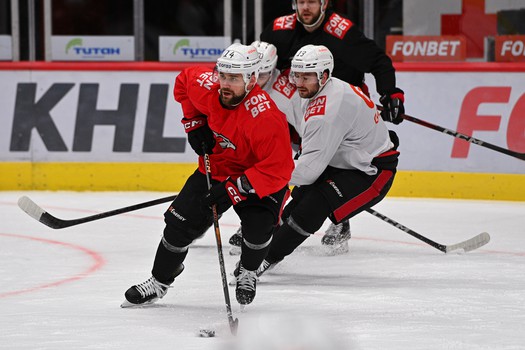 Тренировка «Авангарда» в Омске