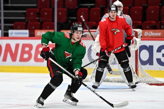 Тренировка «Авангарда» перед матчем с «Автомобилистом»