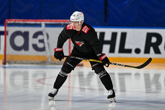 Раскатка «Авангарда» перед матчем в Ярославле