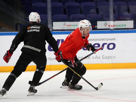 Раскатка «Авангарда» перед выездным матчем с «Ак Барсом»