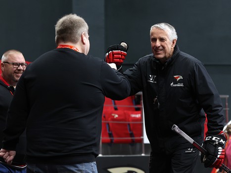 Раскатка «Авангарда» перед матчем с «Витязем»