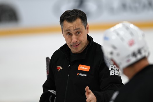 Тренировка «Авангарда» перед матчем в Тольятти