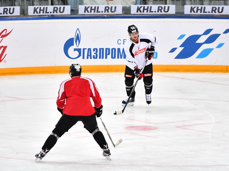 Раскатка "Авангарда" перед матчем с "Барысом"